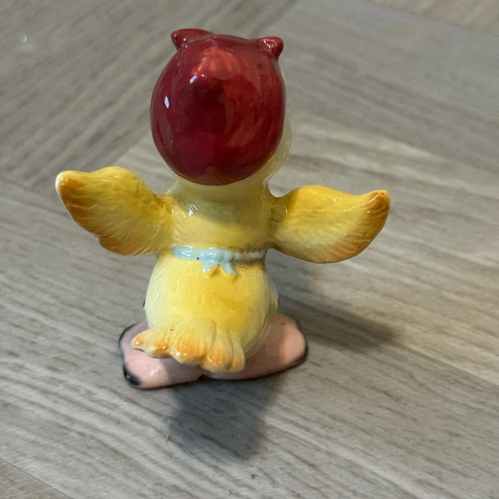 Vintage Anthropomorphic Duck Figurine Japan Hand Painted Collectible Bird‎
